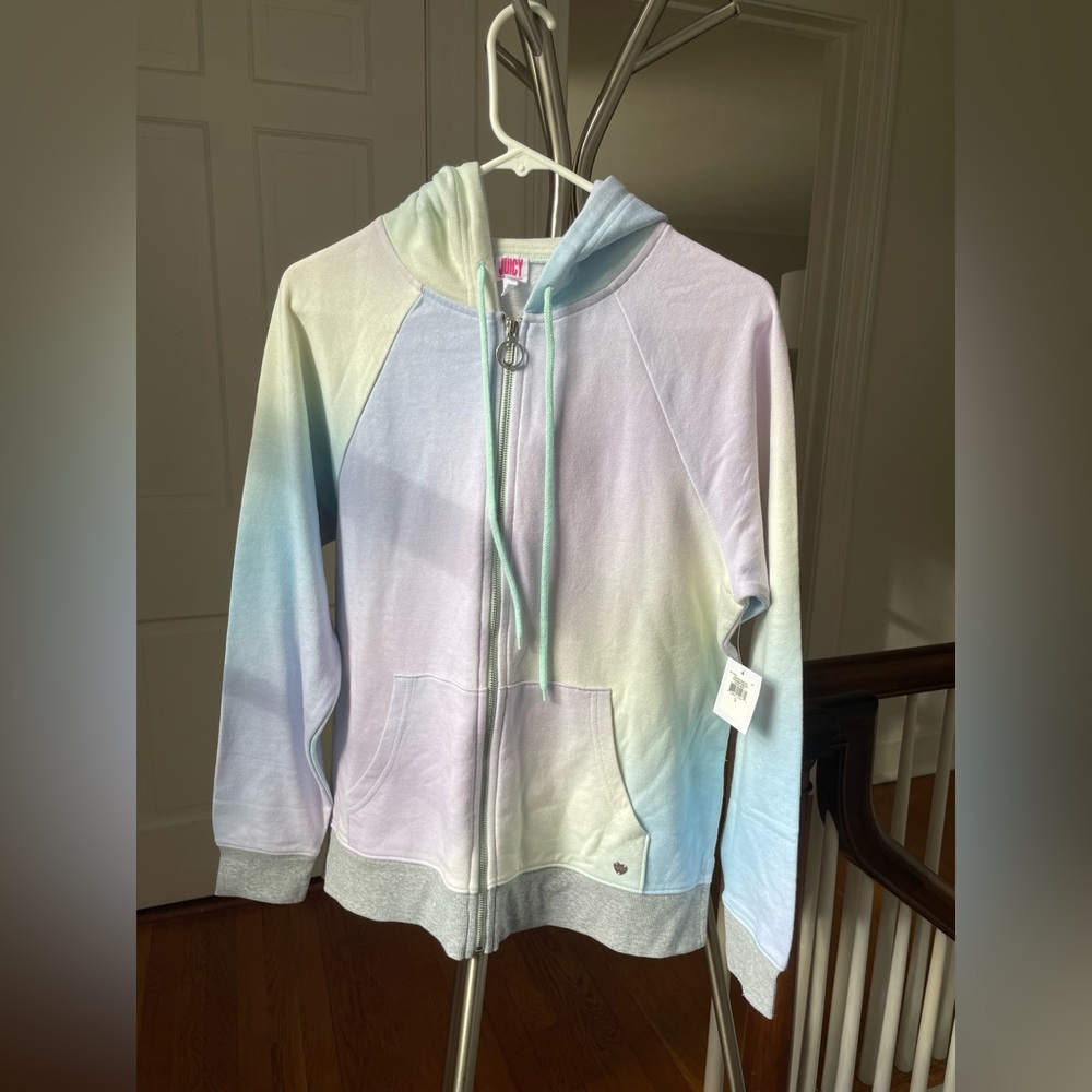 ON HOLD - Juicy by juicy couture women’s rainbow gradient hoodie ,size small NWT